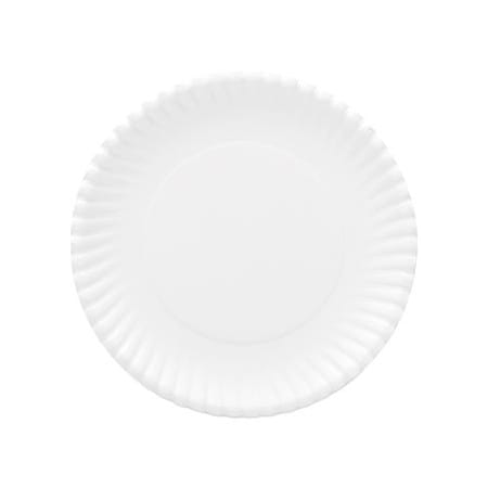 Ajm Packaging AJMPkg, Gold Label Coated Paper Plates, 9in Dia, White, 8PK OH9AJBXWH